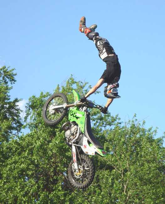 The Kiss of Death at the FMX practice track in 2004.